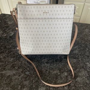 DKNY off-white/light tan crossbody bag